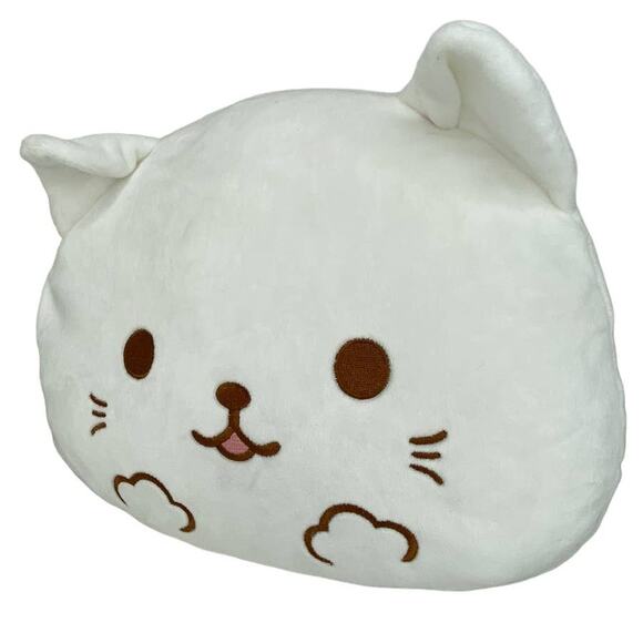 Miniso Life Happy Sushi Cat Plush Stuffed Animal 12” Wide Round Cuddle Pillow - Picture 6 of 6